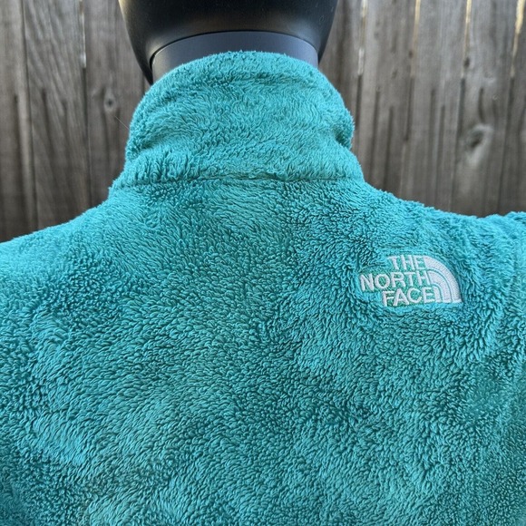 The North Face Womens Jacket Size Small Teal Osito AAHY Fuzzy Fleece Full Zip - Picture 8 of 12